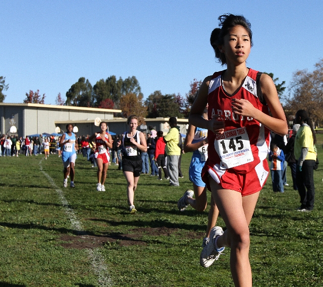 NCS XC D2 Girls-037.JPG - 2009 North Coast Section Cross Country Championships, Hayward High School, Hayward, California